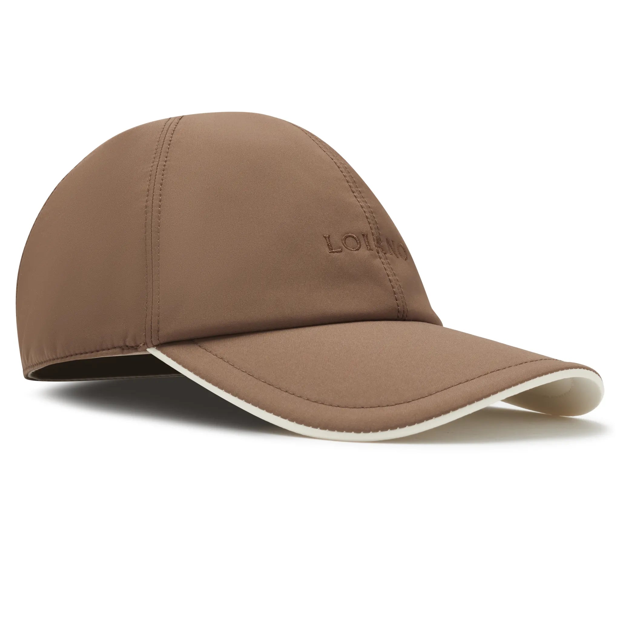 Front Side View of LOIANO Ombra Tec® Taupe Cap